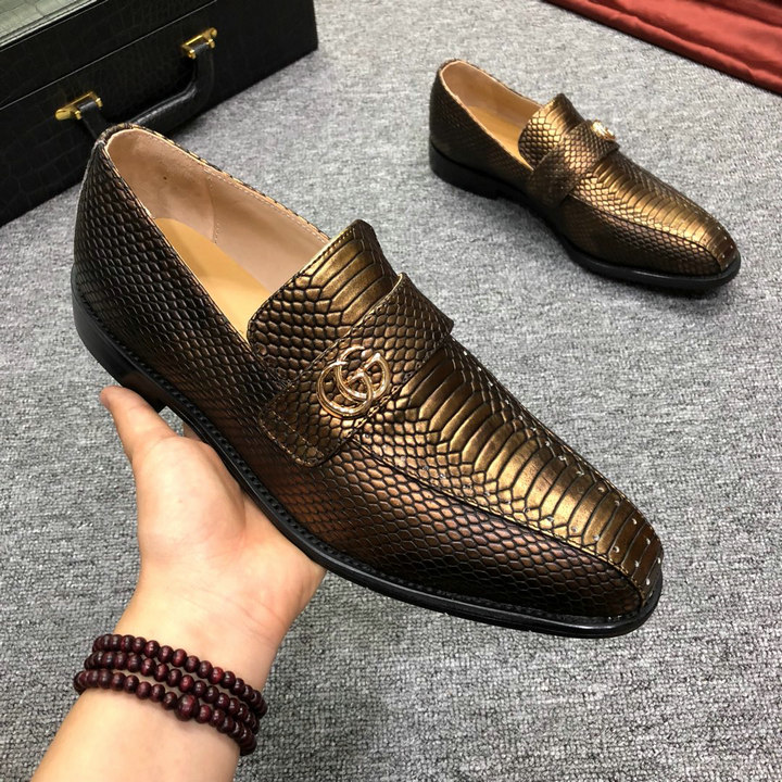 men's Gucci leather shoes-GG6916A